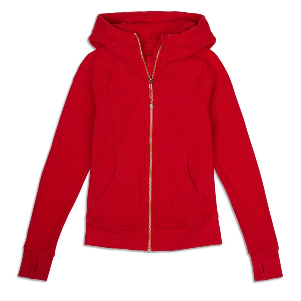 Lululemon Red Zip-Up Hoodie